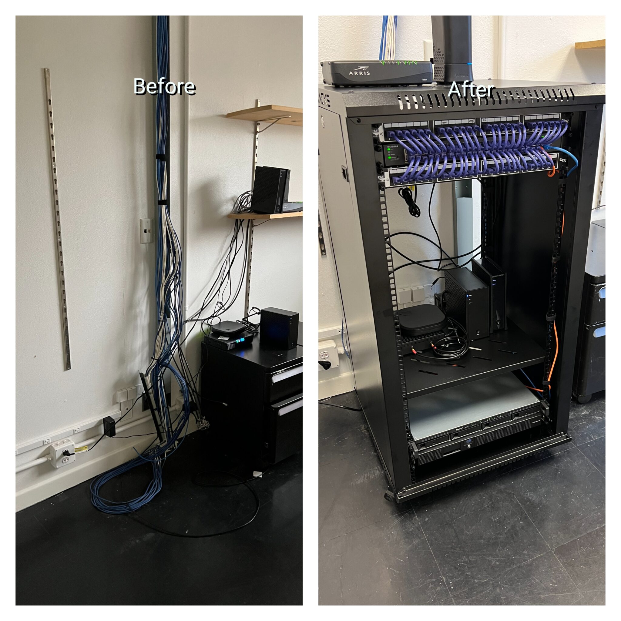 Before and After Home Server